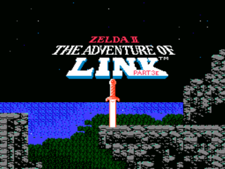 Zelda II: The Adventure of Link part 3 title screen